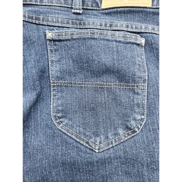 Vintage Riders Eased Fit High Rise Straight Leg Jean Size 22W Blue Stretch Denim - Picture 5 of 13